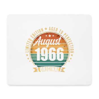 August 1966 Anniversary Limited Edition Vintage - Mouse Pad (horizontal) - white - Front