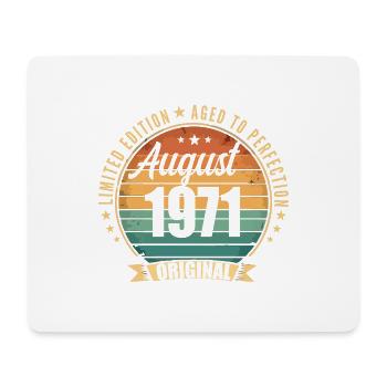August 1971 Anniversary Limited Edition Vintage - Mouse Pad (horizontal) - white - Front