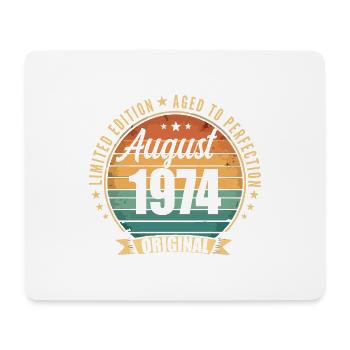Vintage August 1974 Jubiläums-Limited Edition - Mousepad (Querformat) - Weiß - Vorne