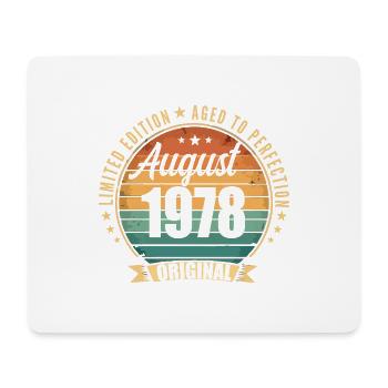 Vintage August 1978 Jubiläums-Limited Edition - Mousepad (Querformat) - Weiß - Vorne