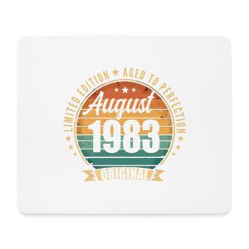 Vintage Août 1983 Anniversaire Édition Limitée  - Tapis de souris (format paysage) - blanc - Devant