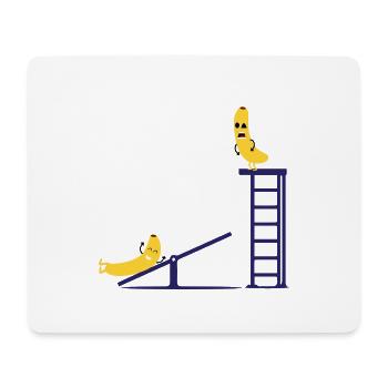 Banane - Mousepad (Querformat) - Weiß - Vorne