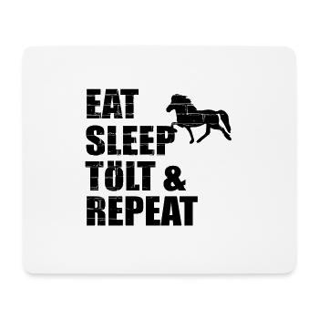 Icelandic Horse: Icelandic Horse Horse Pony Merch - Mouse Pad (horizontal) - white - Front