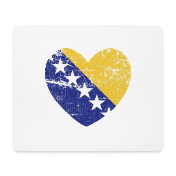 Bosnien Herz Bosnier Bosnisch Balkan Geschenkidee - Mousepad (Querformat) - Weiß - Vorne