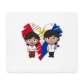 Philippines drapeau philippin fierté je cadeau - Tapis de souris (format paysage) - blanc - Devant