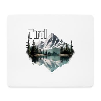 Le Tyrol avec ses montagnes, la fidélité des Alpes à la province du Tyrol - Tapis de souris (format paysage) - blanc - Devant