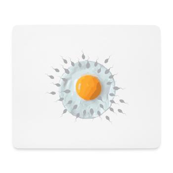 Œuf du petit-déjeuner - Tapis de souris (format paysage) - blanc - Devant