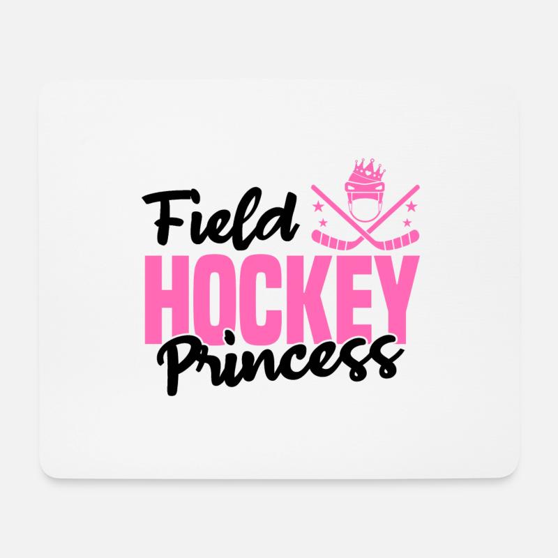 Feldhockey - Mousepad (Querformat) - Weiß