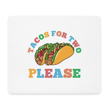 Taco Tortilla Mais Mexiko Essen I Geschenk - Mousepad (Querformat) - Weiß - Vorne
