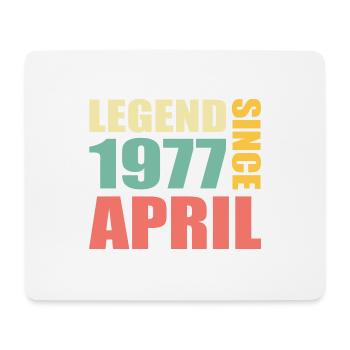 46. Geburtstag April Jahrgang 1977 Geschenkidee - Mousepad (Querformat) - Weiß - Vorne