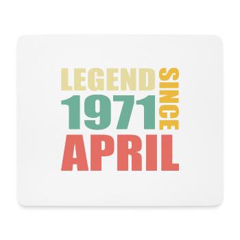52nd birthday April Born 1971 Gift idea - Mouse Pad (horizontal) - white - Front