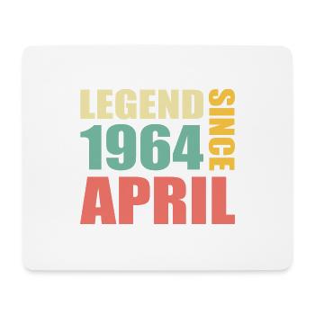 59th birthday April Born in 1964 Gift idea - Mouse Pad (horizontal) - white - Front