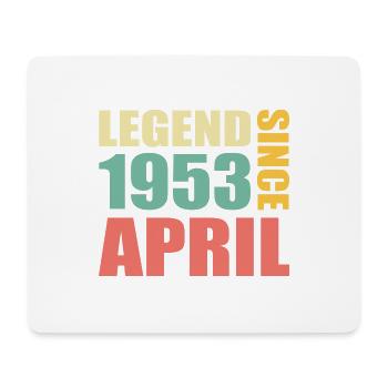 70. Geburtstag April Jahrgang 1953 Geschenkidee - Mousepad (Querformat) - Weiß - Vorne