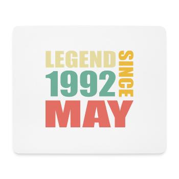 31. Geburtstag Mai Jahrgang 1992 Geschenkidee - Mousepad (Querformat) - Weiß - Vorne