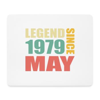 44e anniversaire mai millésime 1979 Idée cadeau - Tapis de souris (format paysage) - blanc - Devant