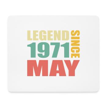 52nd Birthday May Vintage 1971 Gift Idea - Mouse Pad (horizontal) - white - Front