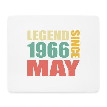 57. Geburtstag Mai Jahrgang 1966 Geschenkidee - Mousepad (Querformat) - Weiß - Vorne