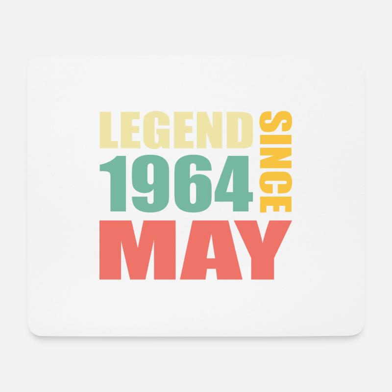 59th Birthday May Vintage 1964 Gift Idea - Mouse Pad (horizontal) - white