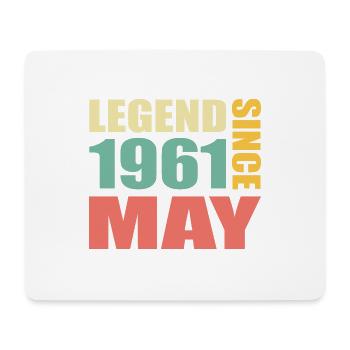 62nd Birthday May Vintage 1961 Gift Idea - Mouse Pad (horizontal) - white - Front
