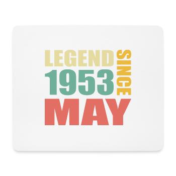 70. Geburtstag Mai Jahrgang 1953 Geschenkidee - Mousepad (Querformat) - Weiß - Vorne