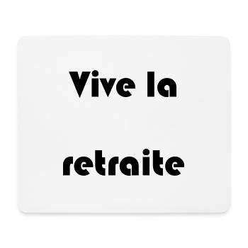 RETRAITE. RETRAITE. RETRAITEE. RETRAITE - Tapis de souris (format paysage) - blanc - Devant