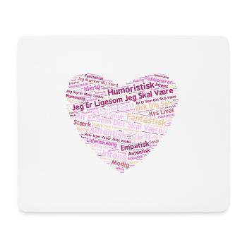 Heart - Mouse Pad (horizontal) - white - Front