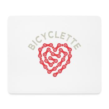 Fahrrad Ich mag Fahrrad Fahrrad Fahrrad - Mousepad (Querformat) - Weiß - Vorne