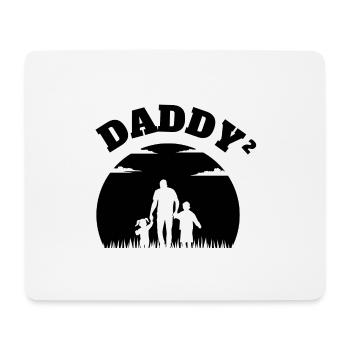 Daddy² Kid Boy Black - Mousepad (Querformat) - Weiß - Vorne