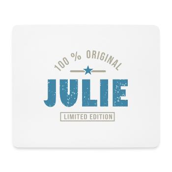 JULIE Tshirt personnalisé prénom cadeau julie - Tapis de souris (format paysage) - blanc - Devant