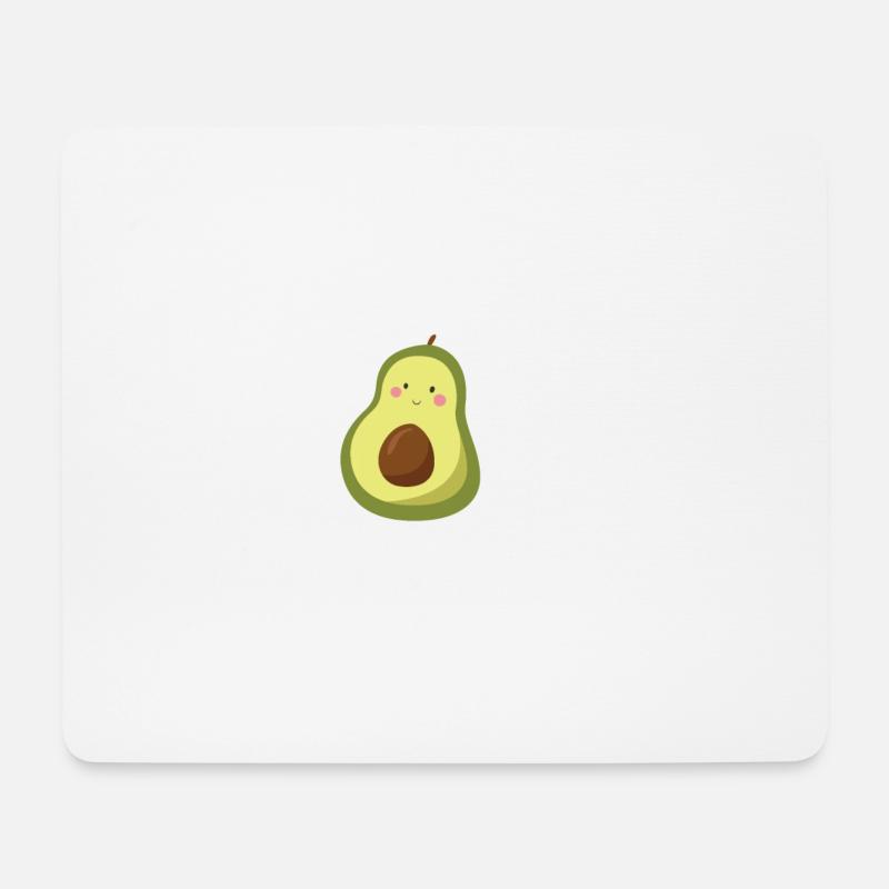 Avokado - Mousepad (Querformat) - Weiß