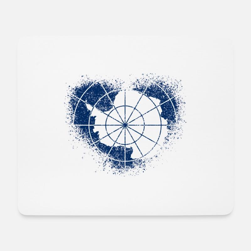 Antarktis - Mousepad (Querformat) - Weiß