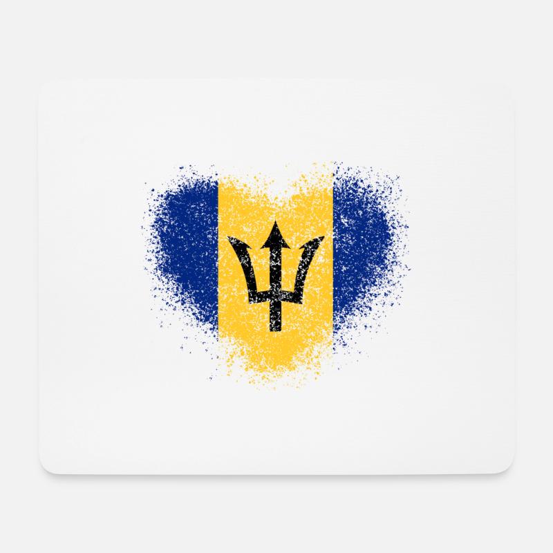 Barbados - Mousepad (Querformat) - Weiß