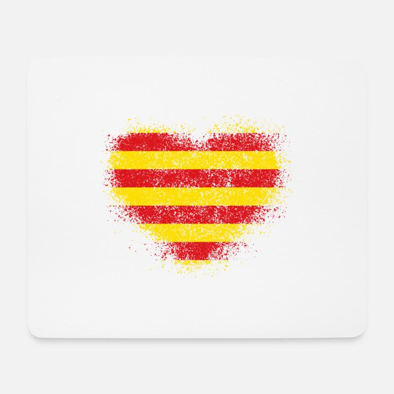 Katalonien - Mousepad (Querformat) - Weiß