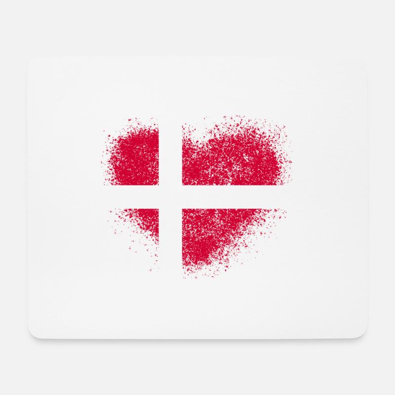 Dänemark - Mousepad (Querformat) - Weiß