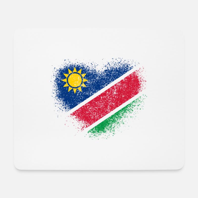 Namibia - Mousepad (Querformat) - Weiß