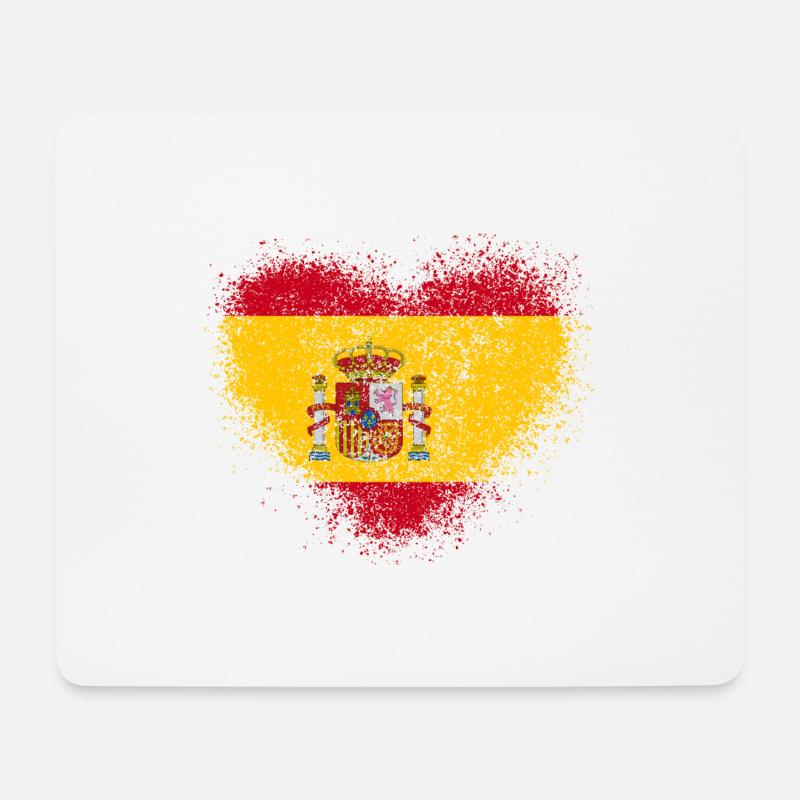 Espagne - Tapis de souris (format paysage) - blanc