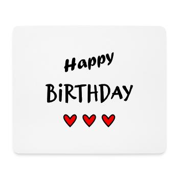 JAHRESTAG. ALLES GUTE ZUM GEBURTSTAG!. ALLES GUTE ZUM GEBURTSTAG!. - Mousepad (Querformat) - Weiß - Vorne