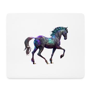 Équitation - Tapis de souris (format paysage) - blanc - Devant