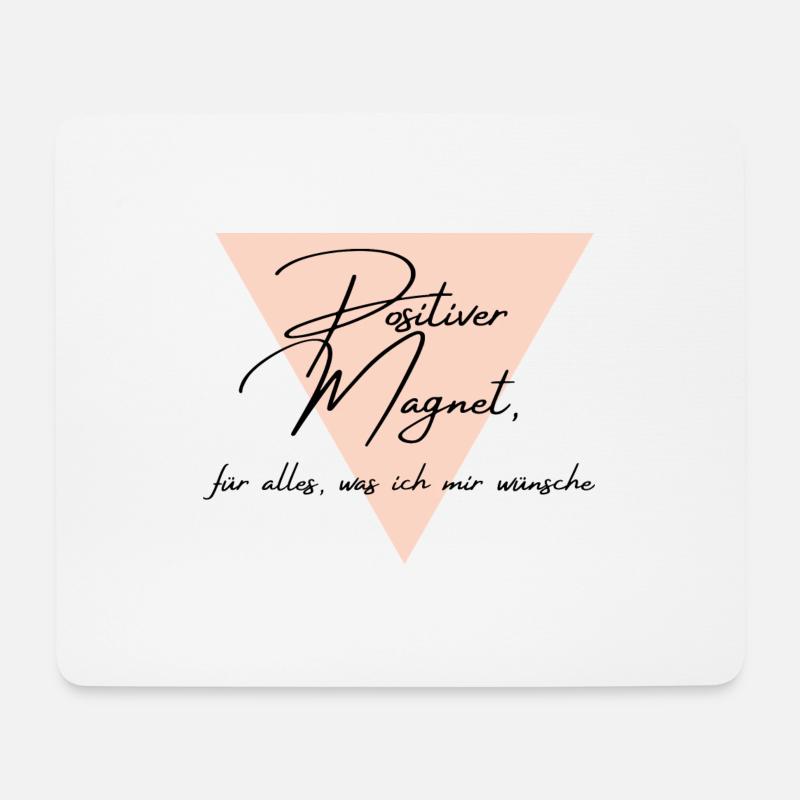 Affirmationspower: Positiver Magnet - Mousepad (Querformat) - Weiß