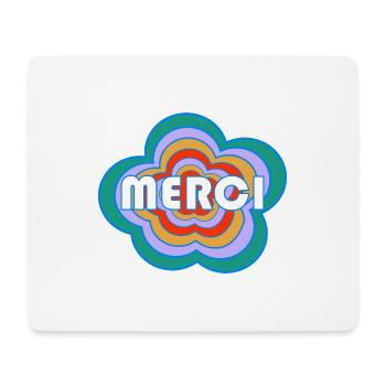 MERCI. MAÎTRESSE. MAÎTRE. MERCI MAÎTRESSE - Tapis de souris (format paysage) - blanc - Devant