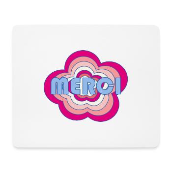 MAÎTRESSE. MAITRE. MERCI. MERCI MAÎTRESSE - Tapis de souris (format paysage) - blanc - Devant