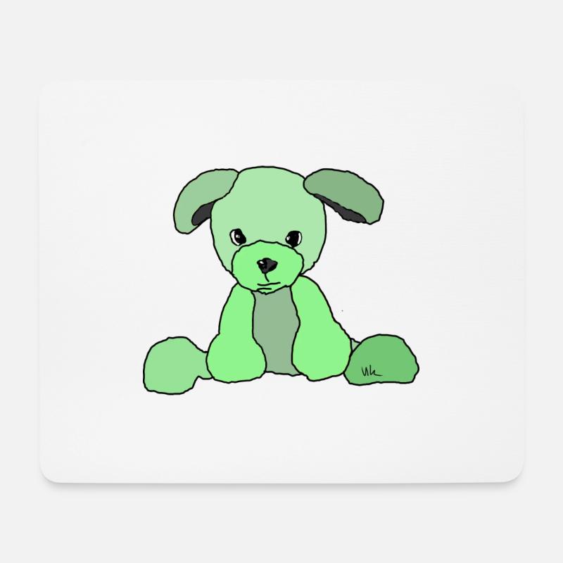 Hund Comic - Mousepad (Querformat) - Weiß