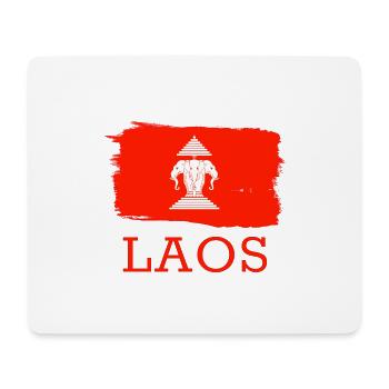 Laos Laote Laoten Elefant Lao I Geschenk - Mousepad (Querformat) - Weiß - Vorne