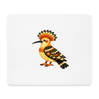Farbenfroher Dudek im Volksstil - Mousepad (Querformat) - Weiß - Vorne