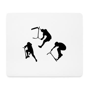 Trottinette freestyle trottinette acrobatique - Tapis de souris (format paysage) - blanc - Devant
