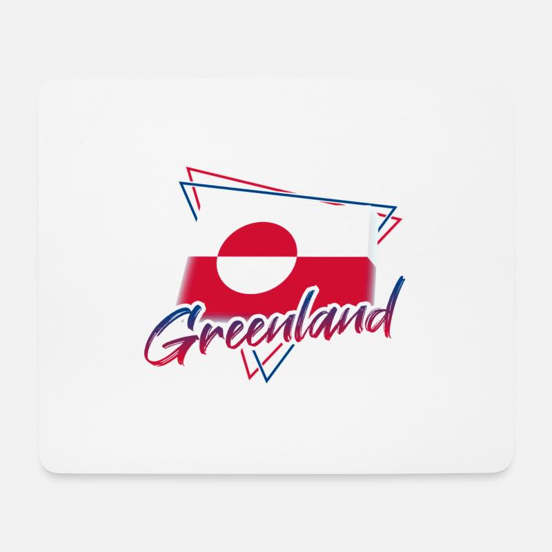 Grönland - Mousepad (Querformat) - Weiß