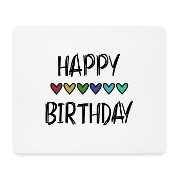 JAHRESTAG. ALLES GUTE ZUM GEBURTSTAG!. ALLES GUTE ZUM GEBURTSTAG!. - Mousepad (Querformat) - Weiß - Vorne