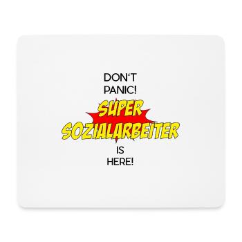 Super Sozialarbeiter / Super Socialworker - Mousepad (Querformat) - Weiß - Vorne