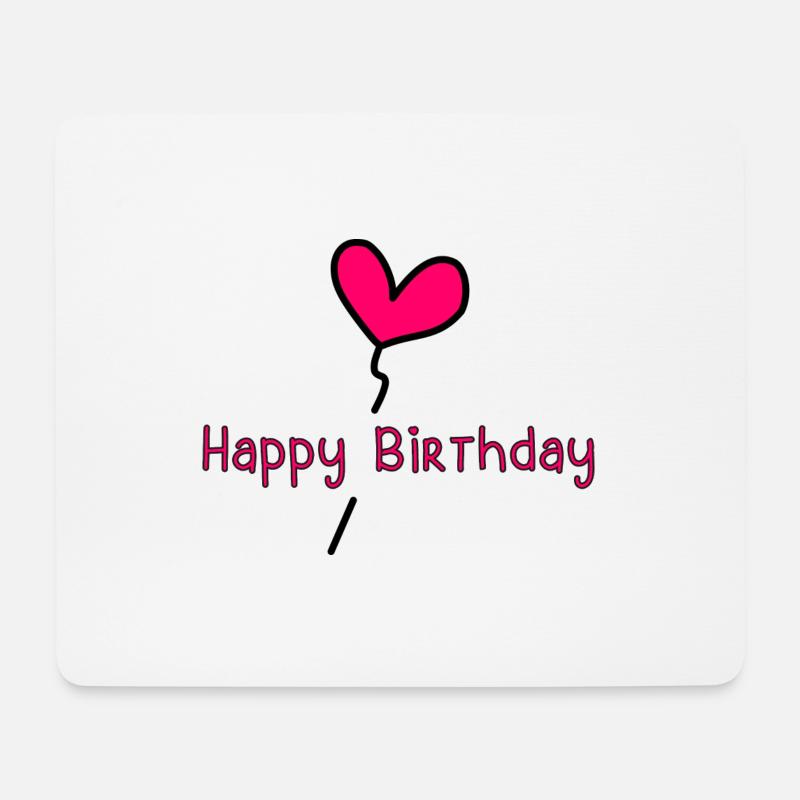 JAHRESTAG. ALLES GUTE ZUM GEBURTSTAG!. ALLES GUTE ZUM GEBURTSTAG!. - Mousepad (Querformat) - Weiß