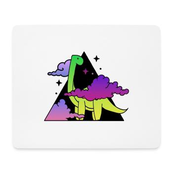 Dino montain - Mousepad (Querformat) - Weiß - Vorne